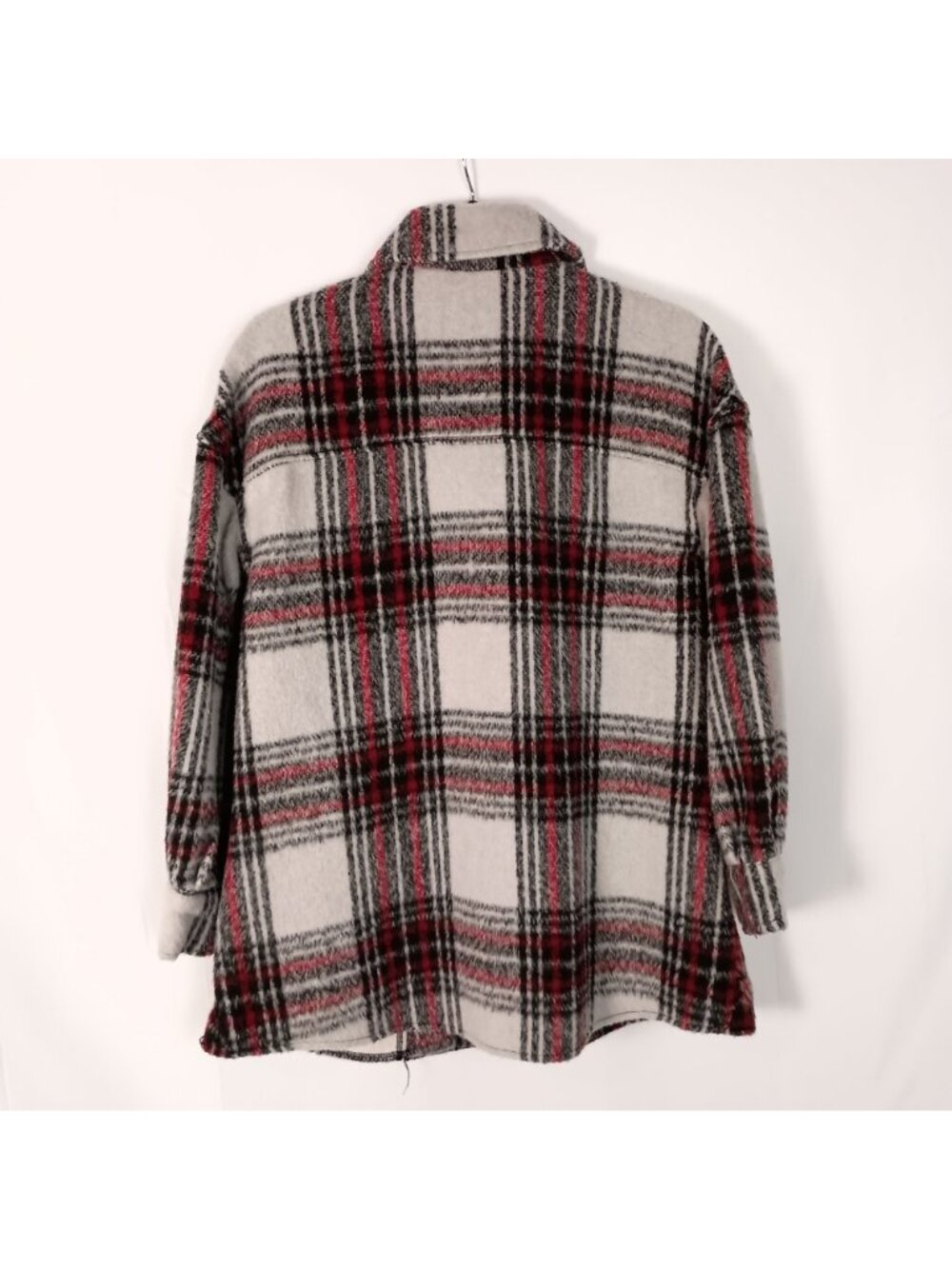7 For All Mankind Plaid Shacket Womens S Oversized Shirt Jacket Heavy - Picture 4 of 8